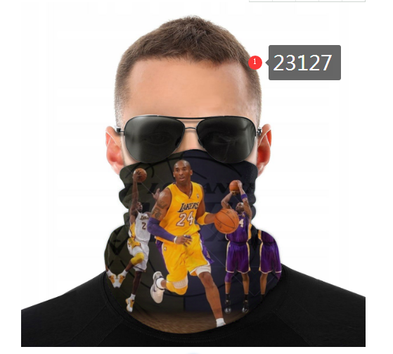 NBA 2021 Los Angeles Lakers #24 kobe bryant 23127 Dust mask with filter->nba dust mask->Sports Accessory